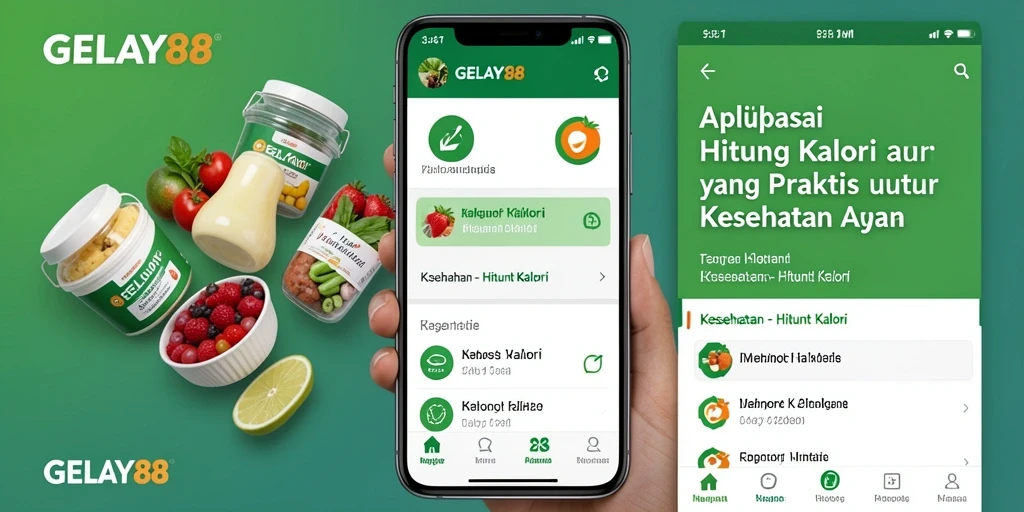 Tampilan antarmuka GELAY88 yang memudahkan pengguna Hitung Kalori.