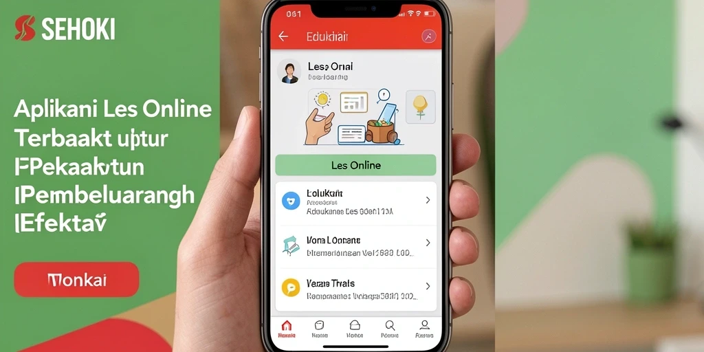 Antarmuka aplikasi SEHOKI yang intuitif dan mudah digunakan.