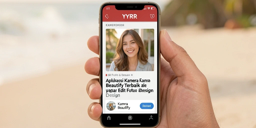 Antarmuka user-friendly YYRR dengan fitur Kamera Beautify yang menakjubkan.